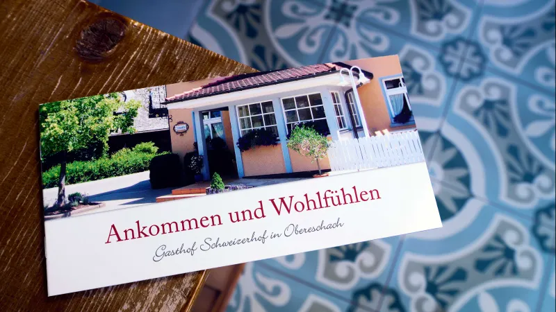 Gästeprospekt des Gasthof Schweizerhof